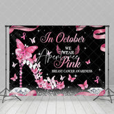 Aperturee - In October High Heel Breast Cancer Awareness Backdrop